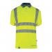 Beeswift Envirowear High Visibility Short Sleeve Polo Shirt Saturn Yellow S BSW40100