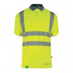 Beeswift Envirowear High Visibility Short Sleeve Polo Shirt Saturn Yellow S EWCPKSSSYS BSW40100