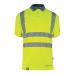 Beeswift Envirowear High Visibility Short Sleeve Polo Shirt Saturn Yellow M BSW40101