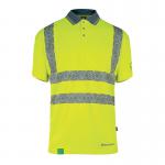 Beeswift Envirowear High Visibility Short Sleeve Polo Shirt Saturn Yellow XL EWCPKSSSYXL BSW40103