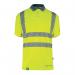 Beeswift Envirowear High Visibility Short Sleeve Polo Shirt Saturn Yellow XL EWCPKSSSYXL BSW40103