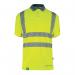 Beeswift Envirowear High Visibility Short Sleeve Polo Shirt Saturn Yellow 3XL EWCPKSSSY3XL BSW40105