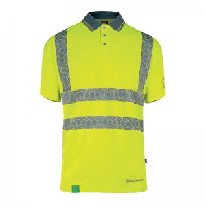 Beeswift Envirowear High Visibility Short Sleeve Polo Shirt Saturn