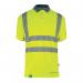 Beeswift Envirowear High Visibility Short Sleeve Polo Shirt Saturn Yellow 5XL EWCPKSSSY5xL BSW40107