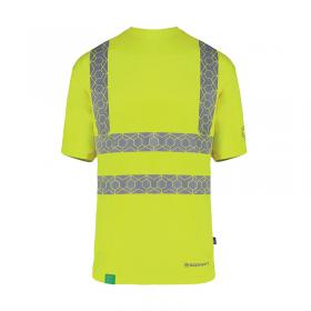 Beeswift Envirowear High Visibility Short Sleeve T-Shirt Saturn Yellow L EWCTSSYL BSW40118
