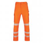 Beeswift Envirowear High Visibility Trousers Orange 28 BSW41188