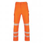 Beeswift Envirowear High Visibility Trousers Orange 30R EWCTROR30 BSW41189