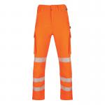 Beeswift Envirowear High Visibility Trousers Orange 32 BSW41190