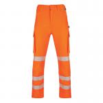 Beeswift Envirowear High Visibility Trousers Orange 42S BSW41205