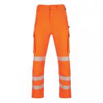 Beeswift Envirowear High Visibility Trousers Orange 44S BSW41206