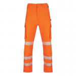 Beeswift Envirowear High Visibility Trousers Orange 32T EWCTROR32T BSW41209