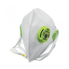 Beeswift B-Brand P2 Face Mask with Valve Fold Flat White BS039 BSW43812