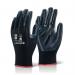 Beeswift Nite Star Glove Black Size 10 Header Card NSGHC10 BSW43815