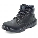 Beeswift Sherpa Dual Density PU Rubber S3 Leather Upper Mid Cut Boots 1Pr Black 6.5 SCBBL06.5 BSW52367