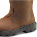 Beeswift Sherpa Dual Density PU Rubber S3 Leather Upper Fur Lined Rigger Boots 1Pr Brown 6 SRB06 BSW52657