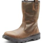 Beeswift Sherpa Dual Density PU Rubber S3 Leather Upper Fur Lined Rigger Boots 1 Pair Brown 07 BSW52659