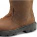 Beeswift Sherpa Dual Density PU Rubber S3 Leather Upper Fur Lined Rigger Boots 1Pr Brown 10 SRB10 BSW52662