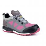 Beeswift Leia Ladies Anti-Static Non-Metallic Lace up Shoe 1 Pair Grey/Pink 02 BSW98505