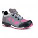Beeswift Leia Ladies Anti-Static Non-Metallic Lace up Shoe 1Pr GreyPink 3 LAV121503 BSW98506