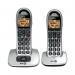 BT Bt4000 Twin Big Button DECT Cordless Phone Silver/Black 069265 BT61584