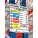 The image shows the warehouse signage for Beaverswood Supply Ltd, specifically the weight load identification for their pallet racking. The sign measures H.356 x W.254 and is labeled as BLS1.