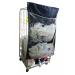 The image shows 10 clear Racksack Rollcages from Beaverswood Supply Ltd, each with 2 pockets. The racksacks are stacked neatly on top of each other, providing a convenient storage solution. The clear material allows for easy identification of the contents inside.