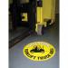 Floor Graphic Markers - 430mm dia. - Forklift Truck Area FM05
