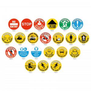 Floor Graphic Markers - 430mm dia. - High Vis Vests & Safety
