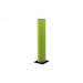 The photograph shows a bright yellow and blue heavy duty safety bollard from Beaverswood Supply Ltd. It is 900mm wide and designed to be used with their racking accessories. The bollard stands tall and sturdy, adding a pop of color to any warehouse or industrial setting. Its safety features make it a practical choice for protecting equipment and workers.
