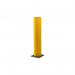 The picture shows a sturdy Safety Bollard from Beaverswood Supply Ltd, designed for use with heavy duty racking. The bright safety yellow color makes it easily visible, and the 900mm width ensures maximum protection for your equipment.