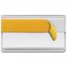 Self-Adhesive Ticket Holder - H.25mm x W.200mm - Pack of 50 - Including Card TS220