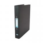 The Elba Ring Binders are a pack of 10 black A4 binders with 25mm O-rings. Each binder has 2 rings and is perfect for organizing documents and papers. The sleek, professional design makes them ideal for office use.