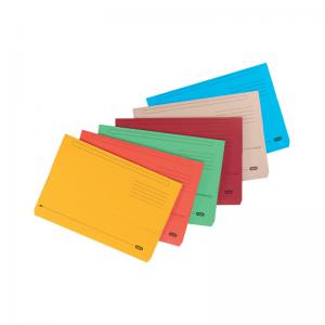 Elba Strongline Document Wallet Bright Manilla Foolscap Assorted Pack