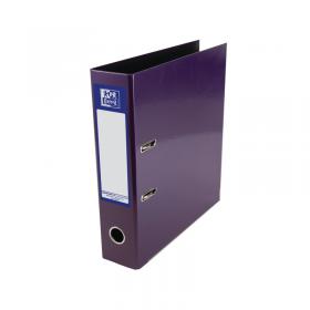 Oxford 70mm Lever Arch File Laminated A4 Purple 400107440 BX01444