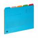 Oxford 5 Tabbed Folder A4 Assorted (5 Pack) 100330160 BX03265