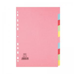 Elba-10 Part Card Divider Recycled Manilla A4 Assorted 400007246