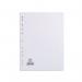 Elba 20-Part Divider 160gsm Multipunched A4 White 400007500 BX06116