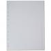 Elba 12-Part Divider 160gsm Multipunched A4 White 400007502 BX06122