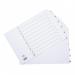 Elba Index 10 Part Number Landscape Mylar A3 White 400008095 BX06412