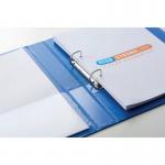 Elba Panorama 25mm 2 D-Ring Presentation Binder A4 Blue (6 Pack) 400008412 BX06512