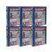 Elba Panorama 25mm 4 D-Ring Presentation Binder A4 Blue (6 Pack) 400008415 BX06527