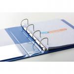 Elba Panorama 40mm 4 D-Ring Presentation Binder A4 Blue (6 Pack) 400008418 BX06539