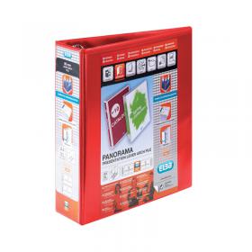 Elba Panorama 65mm Lever Arch File A4 Red Pack of 5 400008437 BX06571
