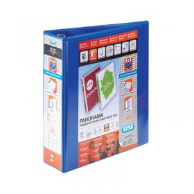 Elba Panorama 65mm Lever Arch File A4 Blue Pack of 5 400008438 BX06574