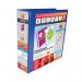 Elba Panorama 65mm 4 D-Ring Presentation Binder A4 Blue (4 Pack) 400008675 BX06729