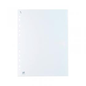 Oxford Quick in Punched Pockets A4 Clear (Pack of 100) 400012939 BX08122