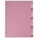 Elba A-Z Card Dividers A4 Assorted 400021450 BX11956