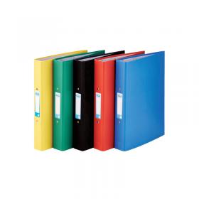 Elba 25mm Ring Binder Paper Over Board A4 Astd Pack of 10 400033510 BX14573