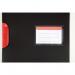 Elba Black n Red Polypropylene Clip File A4 (Pack of 5) 400063613 BX19631