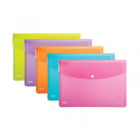 Elba Snap Wallet A4 Assorted (5 Pack) 100201306 BX70010